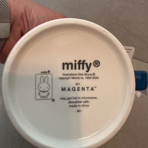 Miffy By Magenta Blue & White Mug NEW - Picture 5 of 7